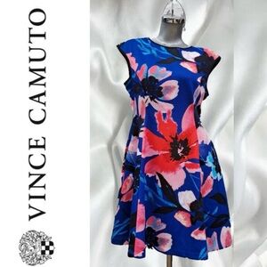 Vince Camuto blue floral dress size-6